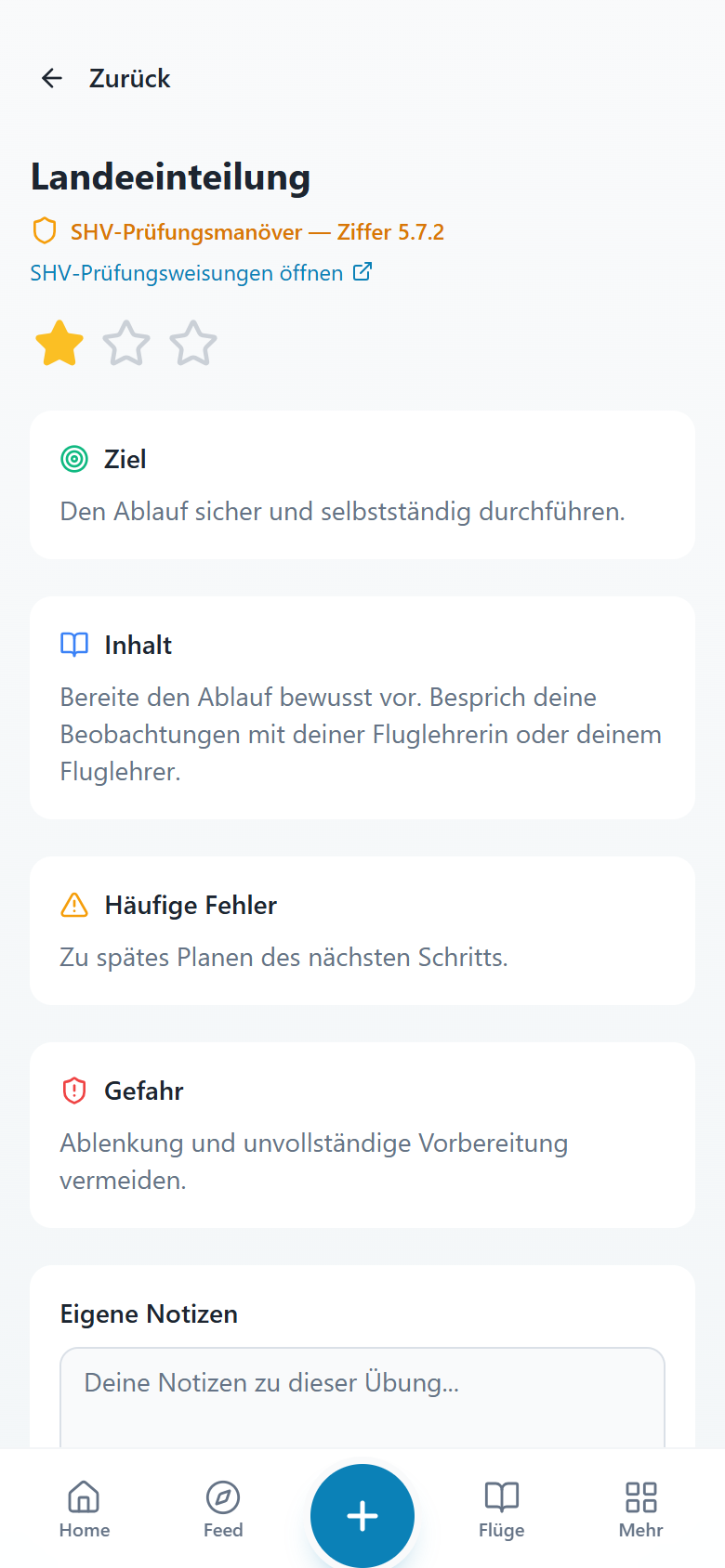 Eine Übung verstehen